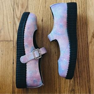 T.U.K. Pink Cloud Viva II Mary Janes 9